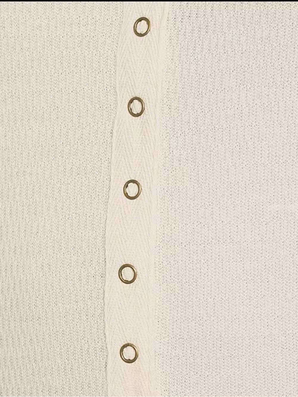 C&V Chelsea & Violet Cream Thermal Henley Maxi Dress Juniors L NWT - Picture 9 of 15